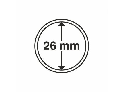 Kapsle na mince do Ø 26 mm - 10 kusů v balení