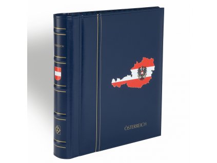 Abum PERFECT DP CLASSIC, s předtištěnými listy SF - Rakousko 1945-1979, modrá