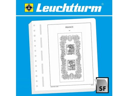 Předtištěné listy LEUCHTTURM SF - Francie 2006-2009, na "souvenir philatélique"