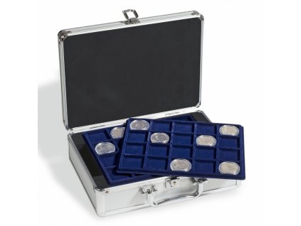 Kufr CARGO S, na 120 10€ mincí v kapslích, stříbrná
