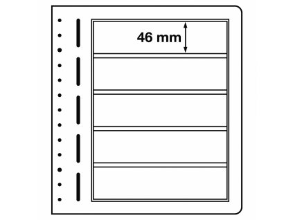 Listy LEUCHTTURM LB, 5iřádkové, 37x293 mm - 10 kusů v balení