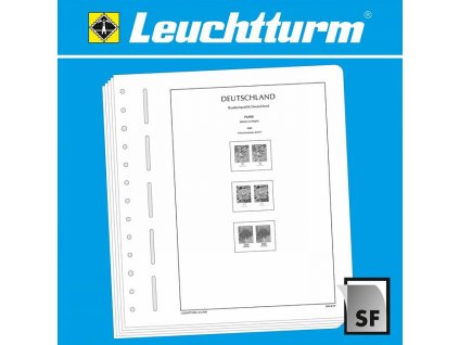 Předtištěné listy LEUCHTTURM SF - BRD 1951-2019, na horizontální páry známek
