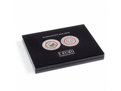 Kazeta na neměcké pamětní 5€ mince ze série "Earth's climatic zones" v kapslích, černá