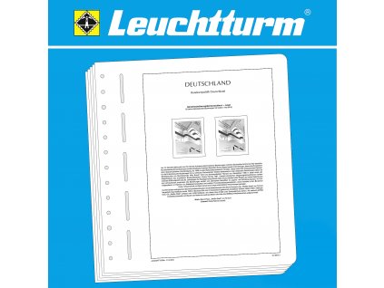 Předtištěné listy LEUCHTTURM SF - Spolková republika Německo 2016, na speciální poštovní tiskoviny