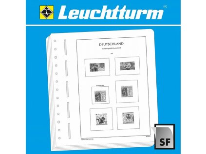 Předtištěné listy LEUCHTTURM SF - Spolková republika Německo 2019, rohové okrajové kopie