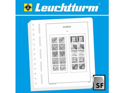 Předtištěné listy LEUCHTTURM SF - Švédsko 2019, na sady známek