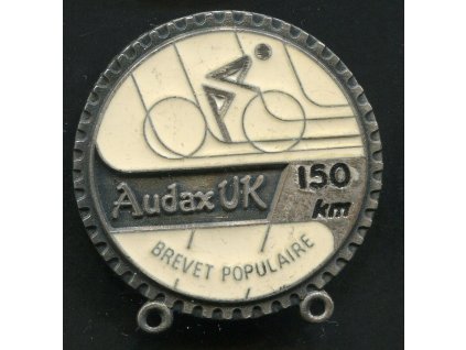 VELKÁ BRITÁNIE. Cyklistický odznak. AUDAX U.K. Brevet Populaire. 150 km.