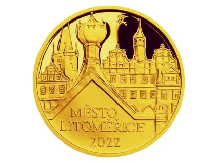 CNB Litoměřice zlata mince proof 1