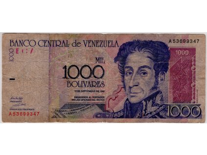VENEZUELA. 1.000 bolivares 1998.