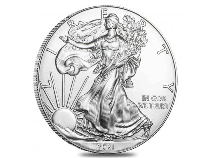 2021 1 oz silver american eagle 1 coin bu front min