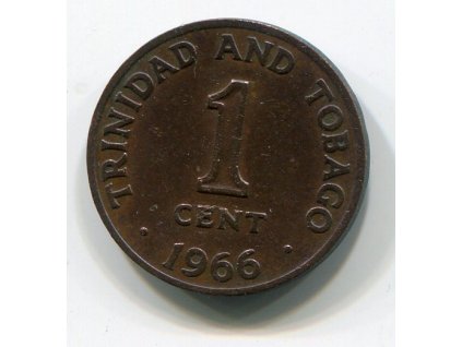 TRINIDAD A TOBAGO. 1 cent 1966. KM-1