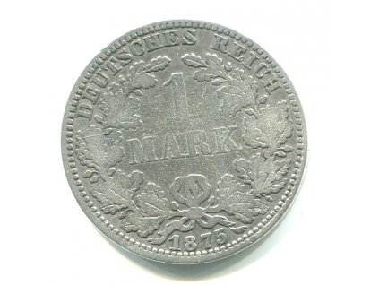 NĚMECKO. 1 Mark 1875/A. Ag.