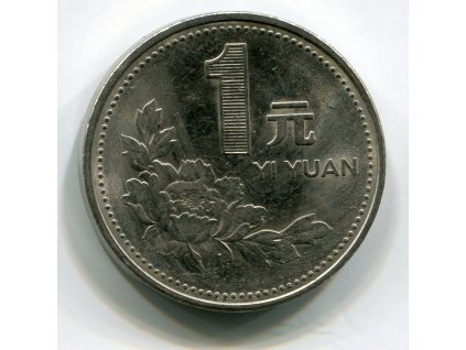 ČÍNA. 1 yuan 1997.