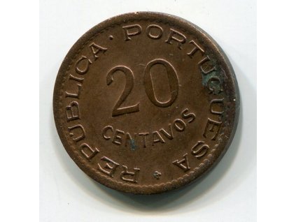 MOSAMBIK. 20 centavos 1950.