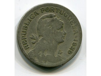 PORTUGALSKO. 1 escudo 1929.