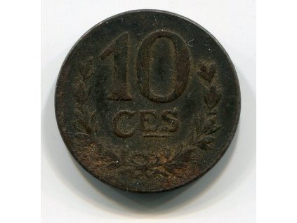 LUCEMBURSKO. 10 centimes 1918.