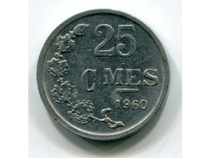 LUCEMBURSKO. 25 centimes 1960.