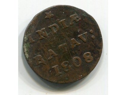 NIZOZEMSKÁ INDIE - Batávie. 1/2 duit 1808.