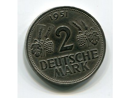 NĚMECKO. 2 Mark 1951/D.