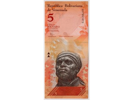 VENEZUELA. 5 bolivares 2014. Pi. 89g