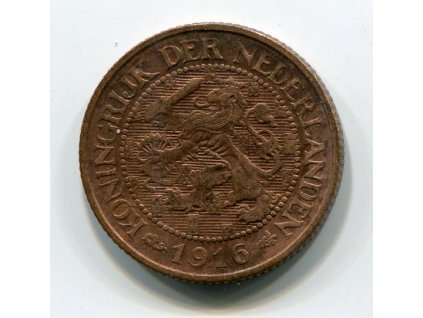 NIZOZEMÍ. 1 cent 1916.