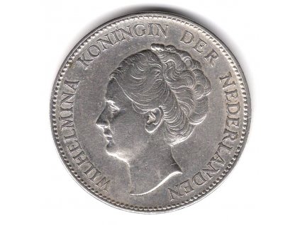 NIZOZEMÍ. 1 gulden 1931. Ag.