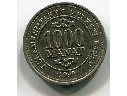 TURKMENISTÁN. 1000 manat 1999.