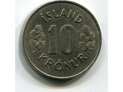 ISLAND. 10 krónur 1973.