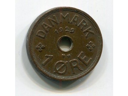 DÁNSKO. 1 öre 1929.