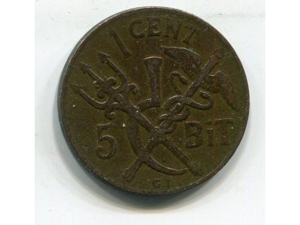 Dánská západní Indie. 1 cent 1905.
