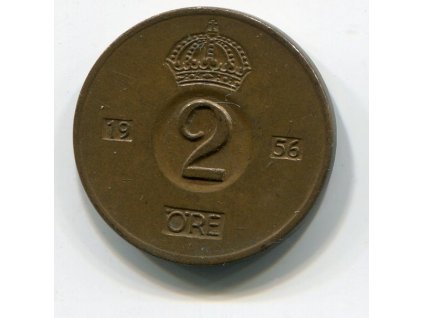 ŠVÉDSKO. 2 öre 1956.