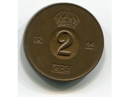 ŠVÉDSKO. 2 öre 1964.