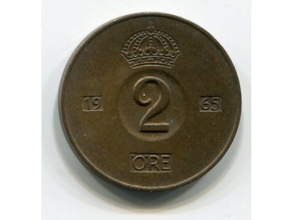 ŠVÉDSKO. 2 öre 1965.