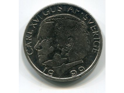 ŠVÉDSKO. 1 krona 1999.