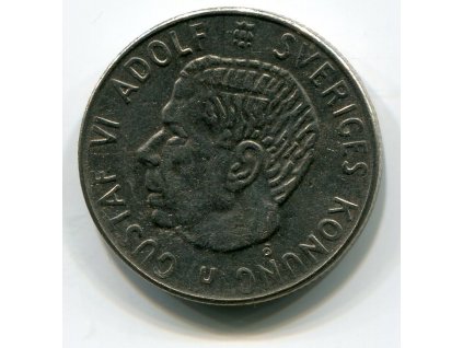 ŠVÉDSKO. 1 krona 1972.