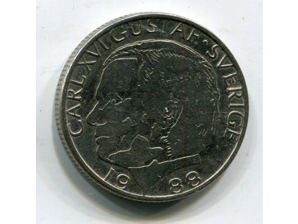 ŠVÉDSKO. 1 krona 1988.