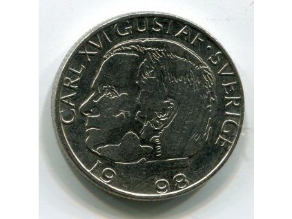 ŠVÉDSKO. 1 krona 1998.