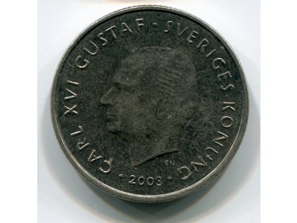 ŠVÉDSKO. 1 krona 2003.
