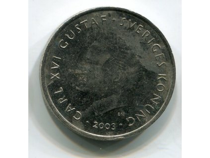 ŠVÉDSKO. 1 krona 2003.