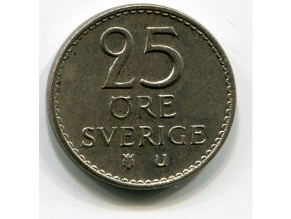 ŠVÉDSKO. 25 öre 1962.