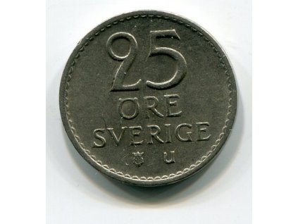 ŠVÉDSKO. 25 öre 1973. KM-836