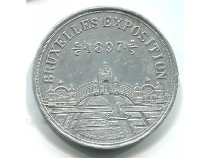 BELGIE. Bruxelles Exposition 1897. Kalendářová medaile.