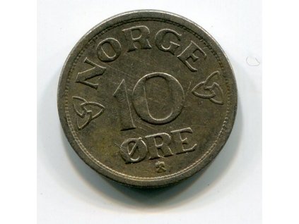 NORSKO. 10 öre 1955. KM-396