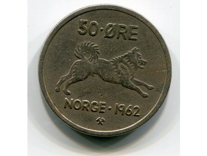 NORSKO. 50 öre 1962.