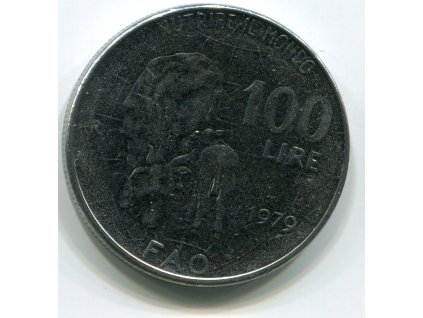 ITÁLIE. 100 lire 1979. KM-106