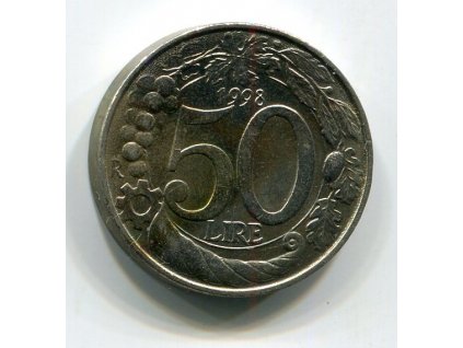 ITÁLIE. 50 lire 1998.