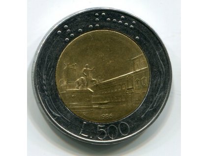 ITÁLIE. 500 lire 1986.