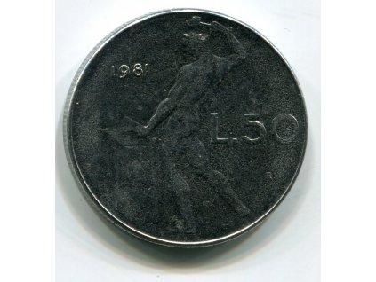 ITÁLIE. 50 lire 1981.