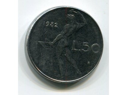 ITÁLIE. 50 lire 1982.