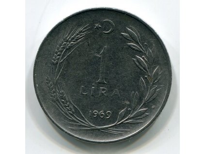 TURECKO. 1 lira 1969.